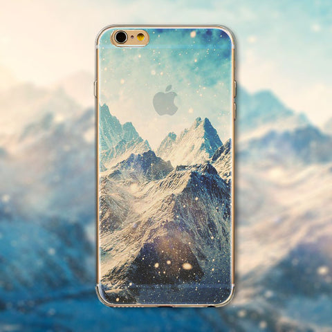 iPhone 5/5s Slikovni silikonski etui - Gorska svoboda