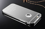 Elegantni aluminijast zrcalni ovitek iPhone 6/6s Plus - Srebrn