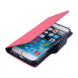 Moderna barvna torbica za telefon iPhone 6/6s Plus - Roza-modra