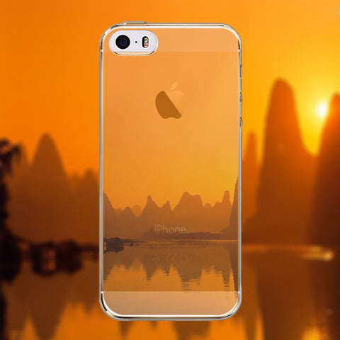 iPhone 5/5s Slikovni silikonski etui - Sončni zahod