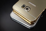 Elegantni aluminijast zrcalni ovitek Samsung S6 Edge Plus - Zlat