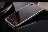 Elegantni aluminijast zrcalni ovitek Sony Xperia Z4 - Srebrn