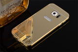 Elegantni aluminijast zrcalni ovitek Samsung S7 - Zlat
