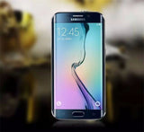 Elegantni aluminijast zrcalni ovitek Samsung S6 Edge - Črn