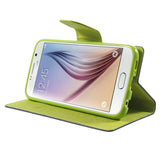 Moderna barvna torbica za telefon Samsung Galaxy S6 Edge - Modro-zelena
