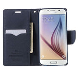 Moderna barvna torbica za telefon Samsung Galaxy S6 Edge - Roza-modro