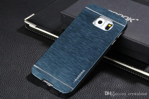Samsung Galaxy S6 Edge Aluminijast etui - Temno moder