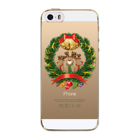 iPhone 5/5s Božični silikonski etui - Venec