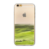 iPhone 5/5s Slikovni silikonski etui - Zelena pokrajina