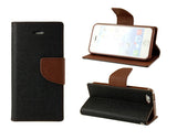Moderna barvna torbica za telefon iPhone 5/5s - Črno-rjava
