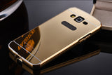 Elegantni aluminijast zrcalni ovitek Samsung Grand Prime - Zlat