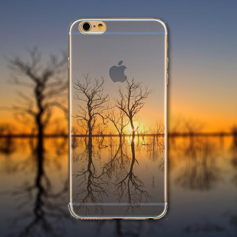 iPhone 6/6s Slikovni silikonski etui - zimski zahod