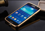 Elegantni aluminijast zrcalni ovitek Samsung Grand Prime - Zlat