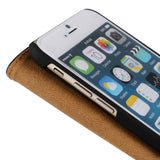 Premium Usnjen Etui - Torbica za telefon iPhone 6/6s Plus - Bel