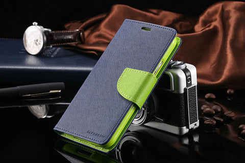 Moderna barvna torbica za telefon Samsung Galaxy S5 - Modro-zelena