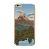 iPhone 6/6s Slikovni silikonski etui - obsijana gora