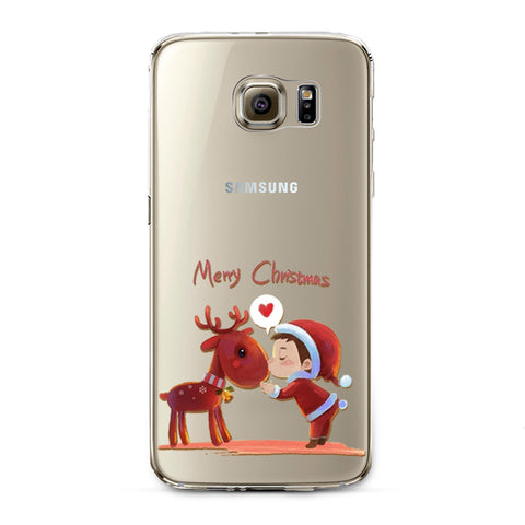 Samsung Galaxy S6 Božični silikonski etui - Vesel Božič