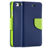 Moderna barvna torbica za telefon iPhone 6/6s Plus - Modro-zelena