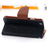 Moderna barvna torbica za telefon iPhone 6/6s Plus - Črno-rjava