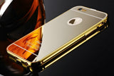 Elegantni aluminijast zrcalni ovitek iPhone 6/6s Plus - Zlat