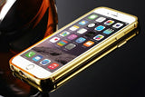 Elegantni aluminijast zrcalni ovitek iPhone 6/6s Plus - Zlat
