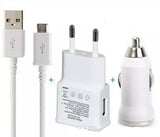 Komplet 3v1 - Hišni in Avto polnilec ter USB kabel za Android ali Apple telefone