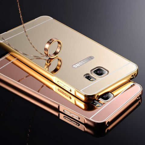 Samsung Galaxy Note 5 Ovitek, Zrcalo - Zlat