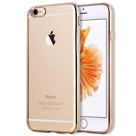 Elegantni silikonski etui iPhone 5/5s - Zlat