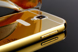 Elegantni aluminijast zrcalni ovitek Samsung S4 - Zlat