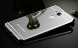 KOMPLET! Elegantni aluminijasti zrcalni ovitek + visokokakovostno zaščitno kaljeno steklo - Apple