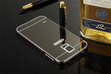 Elegantni aluminijast zrcalni ovitek Samsung S5 - Črn