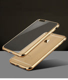 Elegantni silikonski etui iPhone 6/6s - Zlat