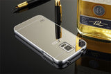 Elegantni aluminijast zrcalni ovitek Samsung S5 - Srebrn