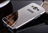 Elegantni aluminijast zrcalni ovitek Samsung Grand Prime - Srebrn