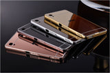 Elegantni aluminijast zrcalni ovitek Sony Xperia Z4 - Zlat