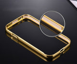 Elegantni aluminijast zrcalni ovitek Samsung J3 2016 - Zlat