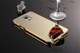 Elegantni aluminijast zrcalni ovitek Samsung Note 4 - Zlat