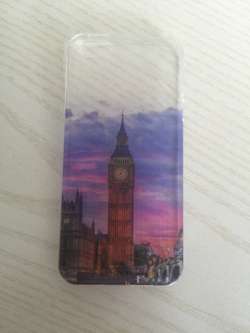 iPhone 5/5s/SE Slikovni silikonski etui - London