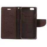 Moderna barvna torbica za telefon iPhone 6/6s Plus - Črno-rjava