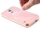 Elegantni aluminijast zrcalni ovitek iPhone 6/6s Plus - Roza zlato