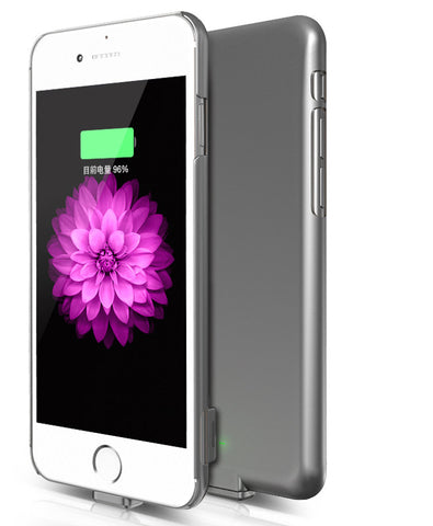 Premium ultra tanek polnilni ovitek za telefon iPhone 6 - Siv