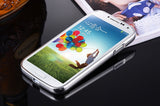 Elegantni aluminijast zrcalni ovitek Samsung S4 - Srebrn