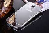 Elegantni aluminijast zrcalni ovitek Samsung S4 - Srebrn