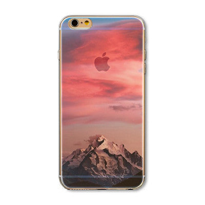 iPhone 6/6s Plus Slikovni silikonski etui - Gorski zahod