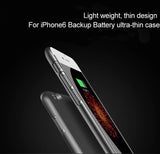 Premium ultra tanek polnilni ovitek za telefon iPhone 6 - Srebrn