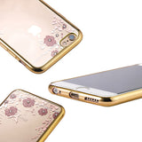 NOVO! Elegantni silikonski ovitek s cvetovi - Apple iPhone