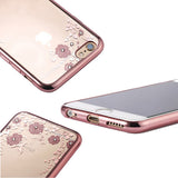 NOVO! Elegantni silikonski ovitek s cvetovi - Apple iPhone
